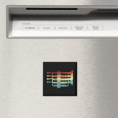 Marching Band Trompet Player Retro Design Magneet (Insitu (Vaatwasser))