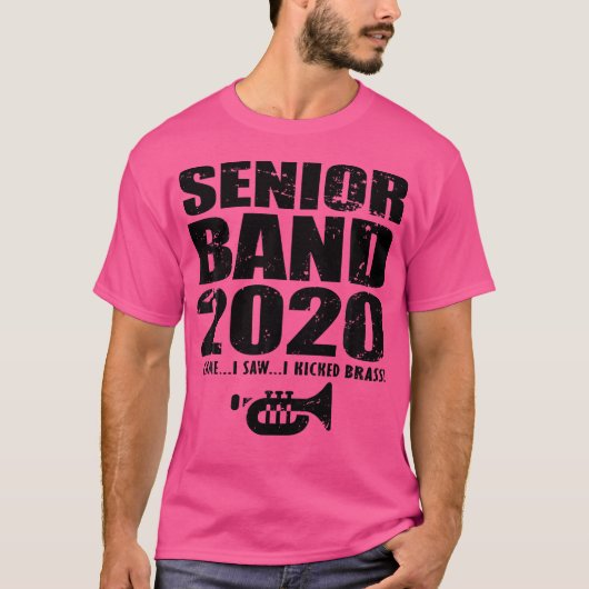 Marching Band Trompet Shirt 2020 Senior Afstuderen (Voorkant)