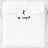 Marching Band - Trompettist Vierkante Sticker (Tas)