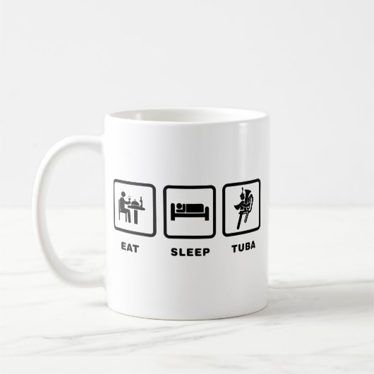 Marching Band - Tuba Player Koffiemok (Links)