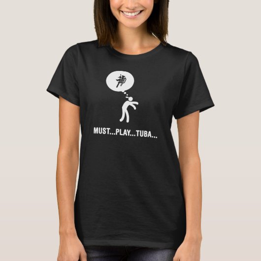 Marching Band - Tuba Player T-shirt (Voorkant)