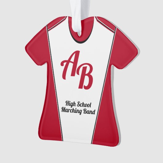 Marching Band Uniform met bewerkbare kleur Ornament (voorkant)