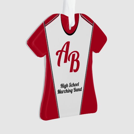 Marching Band Uniform met bewerkbare kleur Ornament (voorkant)