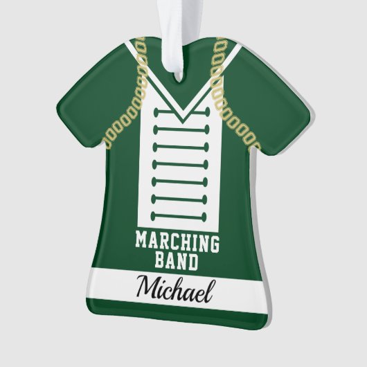 Marching Band Uniform met Foto Ornament (voorkant)