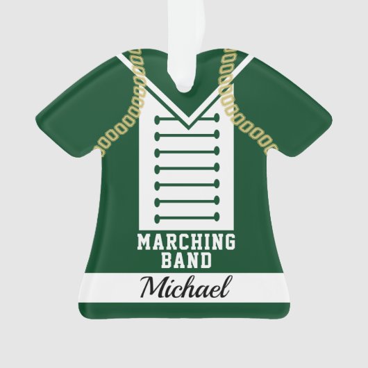 Marching Band Uniform met Foto Ornament (voorkant)