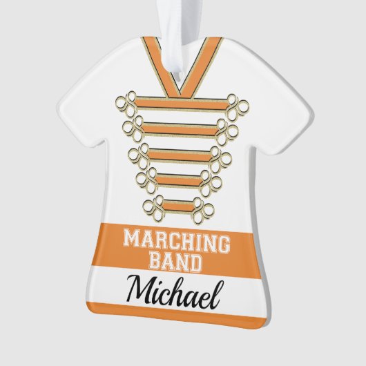 Marching Band Uniform met Foto Ornament (voorkant)