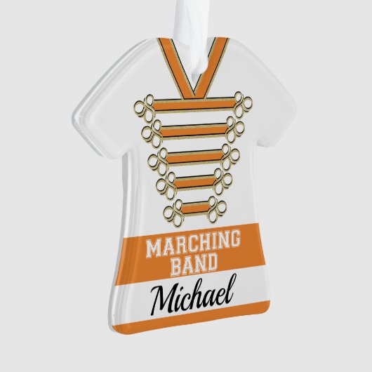 Marching Band Uniform met Foto Ornament (voorkant)