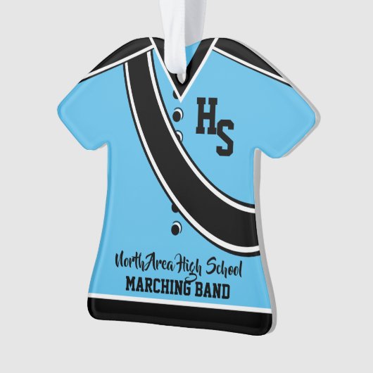 Marching Band Uniform met Foto Ornament (voorkant)