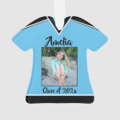 Marching Band Uniform met Foto Ornament (achterkant)