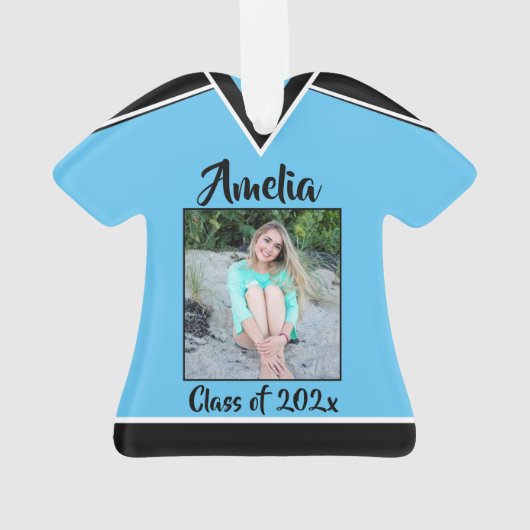 Marching Band Uniform met Foto Ornament (achterkant)