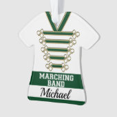 Marching Band Uniform met Foto Ornament (voorkant)