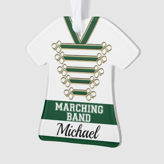 Marching Band Uniform met Foto Ornament (voorkant)