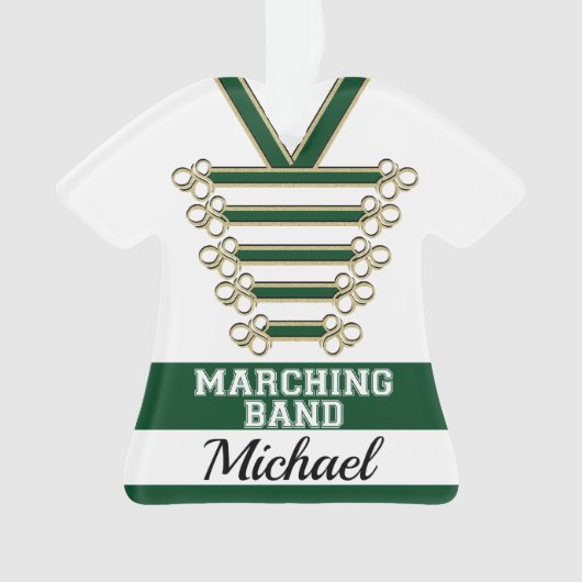 Marching Band Uniform met Foto Ornament (voorkant)
