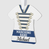Marching Band Uniform met Foto Ornament (voorkant)
