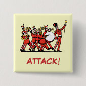 Marching Band Vierkante Button 5,1 Cm (Voorkant)