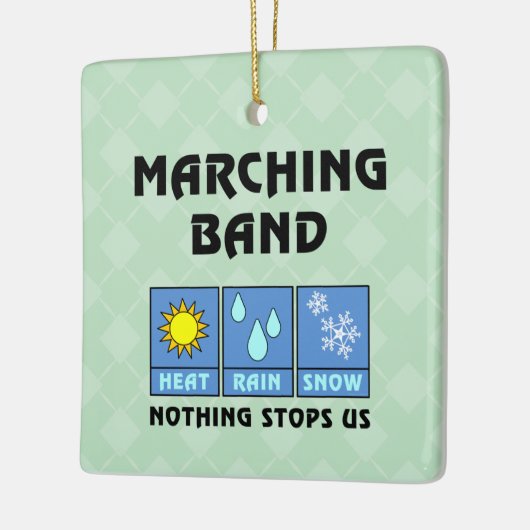 Marching Band Weer Keramisch Ornament (Links)