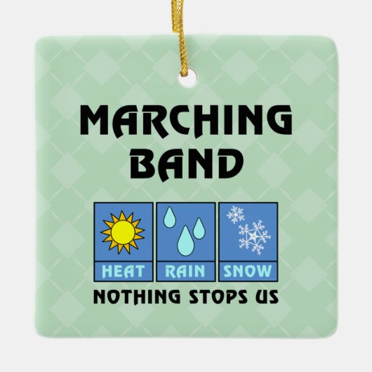 Marching Band Weer Keramisch Ornament (Voorkant)