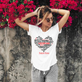 Marching Band Word Cloud gepersonaliseerd T-shirt