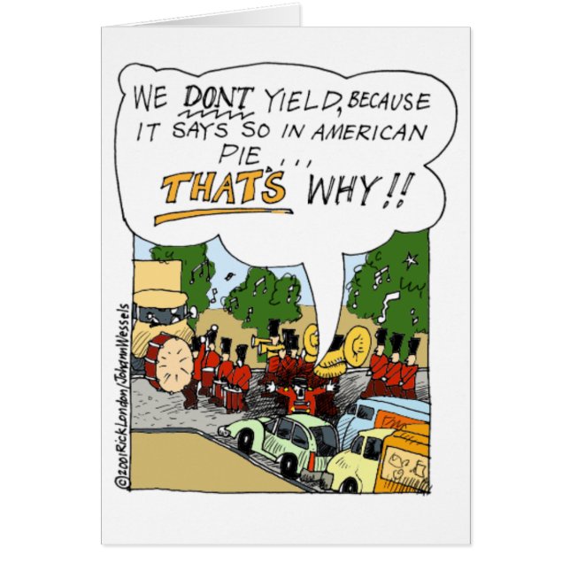 Marching Band Yields Funny Offbeat Cartoon Gifts (Voorkant)