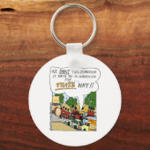 Marching Band Yields Funny Offbeat Cartoon Gifts Sleutelhanger (Voorkant)