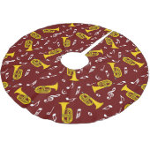 * Marching Bariton Muzieknoten Kerstboom Rok (Gekanteld)