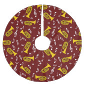 * Marching Bariton Muzieknoten Kerstboom Rok (Voorkant)