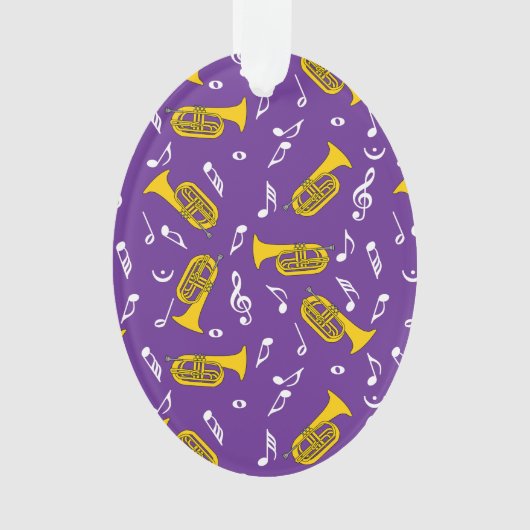 * Marching Bariton Muzieknoten Ornament (voorkant)