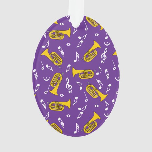 * Marching Bariton Muzieknoten Ornament (achterkant)