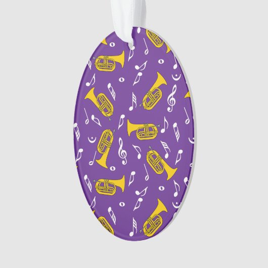 * Marching Bariton Muzieknoten Ornament (voorkant)