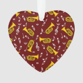 * Marching Bariton Muzieknoten Ornament (voorkant)