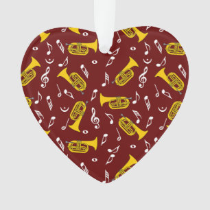 * Marching Bariton Muzieknoten Ornament