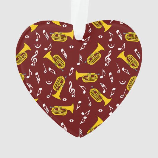 * Marching Bariton Muzieknoten Ornament (achterkant)