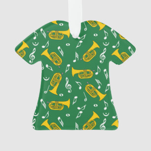 * Marching Bariton Muzieknoten Ornament