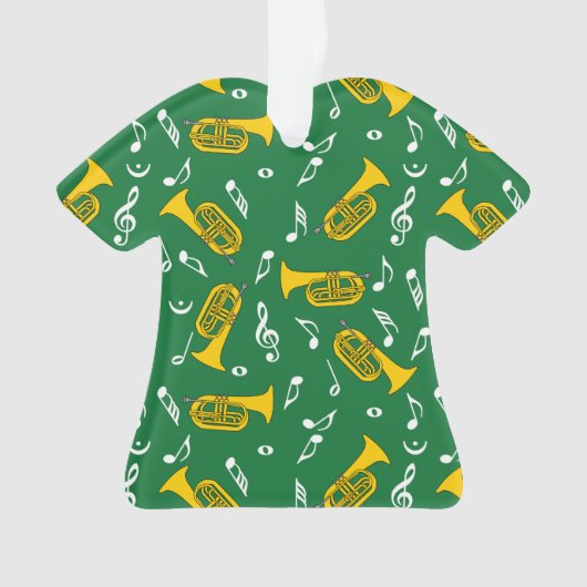 * Marching Bariton Muzieknoten Ornament (voorkant)