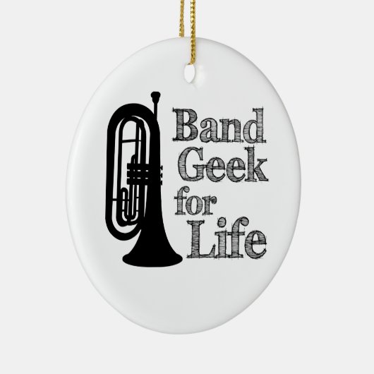 Marching Baritone Band Geek Keramisch Ornament (Rechts)
