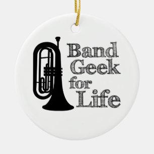 Marching Baritone Band Geek Keramisch Ornament