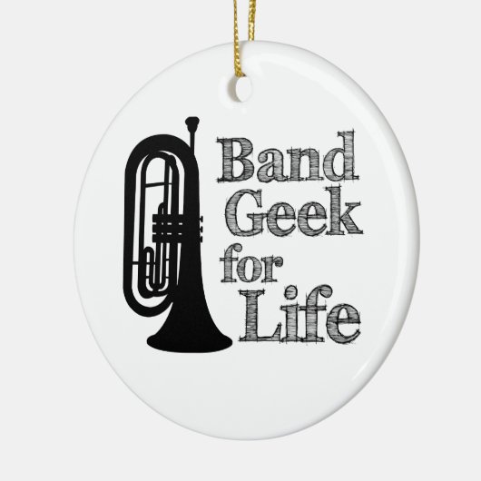 Marching Baritone Band Geek Keramisch Ornament (Links)
