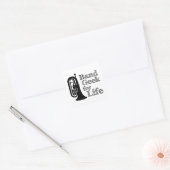 Marching Baritone Band Geek Vierkante Sticker (Envelop)