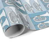 Marching Baritone Crosshatch Cadeaupapier (Rol Hoek)