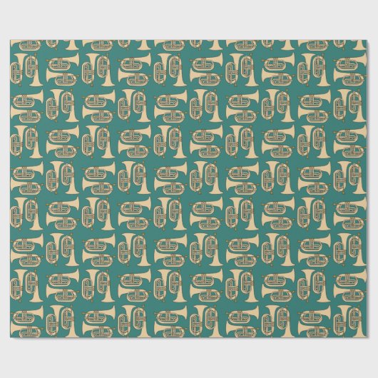 Marching Baritone Crosshatch Cadeaupapier (Vlak)