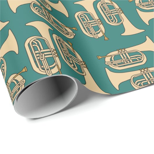 Marching Baritone Crosshatch Cadeaupapier (Rol Hoek)