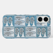 Marching Baritone Crosshatch Case-Mate iPhone Case (Achterkant (horizontaal))