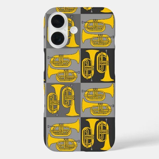 Marching Baritone Crosshatch Case-Mate iPhone Case (Achterkant)