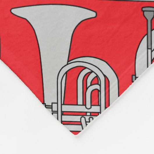 Marching Baritone Crosshatch Fleece Deken (Hoek)