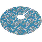Marching Baritone Crosshatch Kerstboom Rok (Gekanteld)