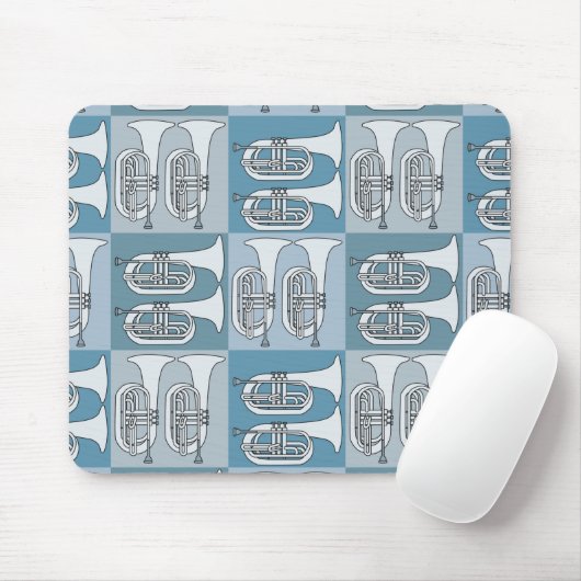 Marching Baritone Crosshatch Muismat (Met muis)