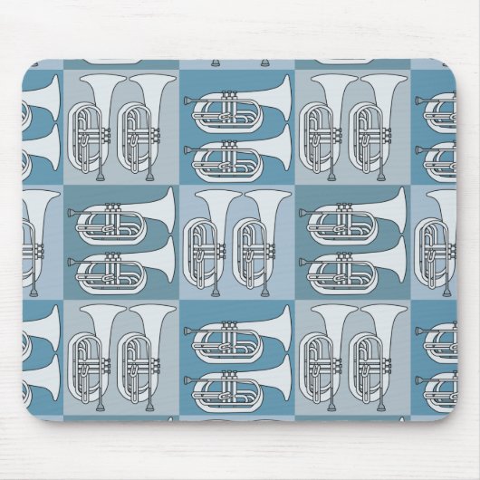 Marching Baritone Crosshatch Muismat (Voorkant)