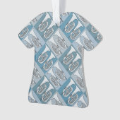 Marching Baritone Crosshatch Ornament (voorkant)