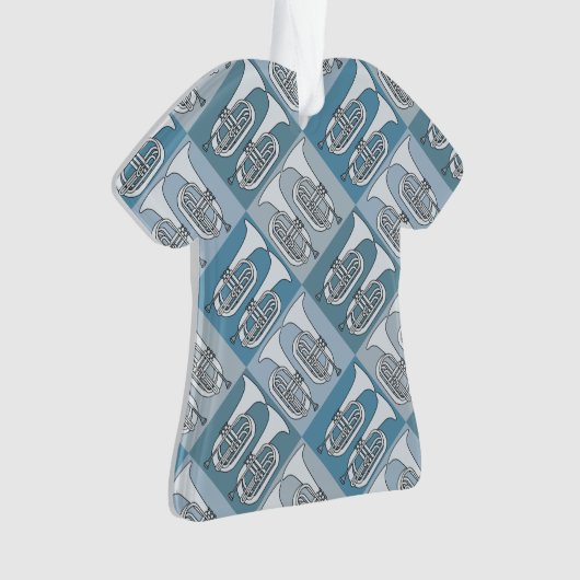 Marching Baritone Crosshatch Ornament (voorkant)