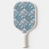 Marching Baritone Crosshatch Pickleball Paddle (Voorkant)